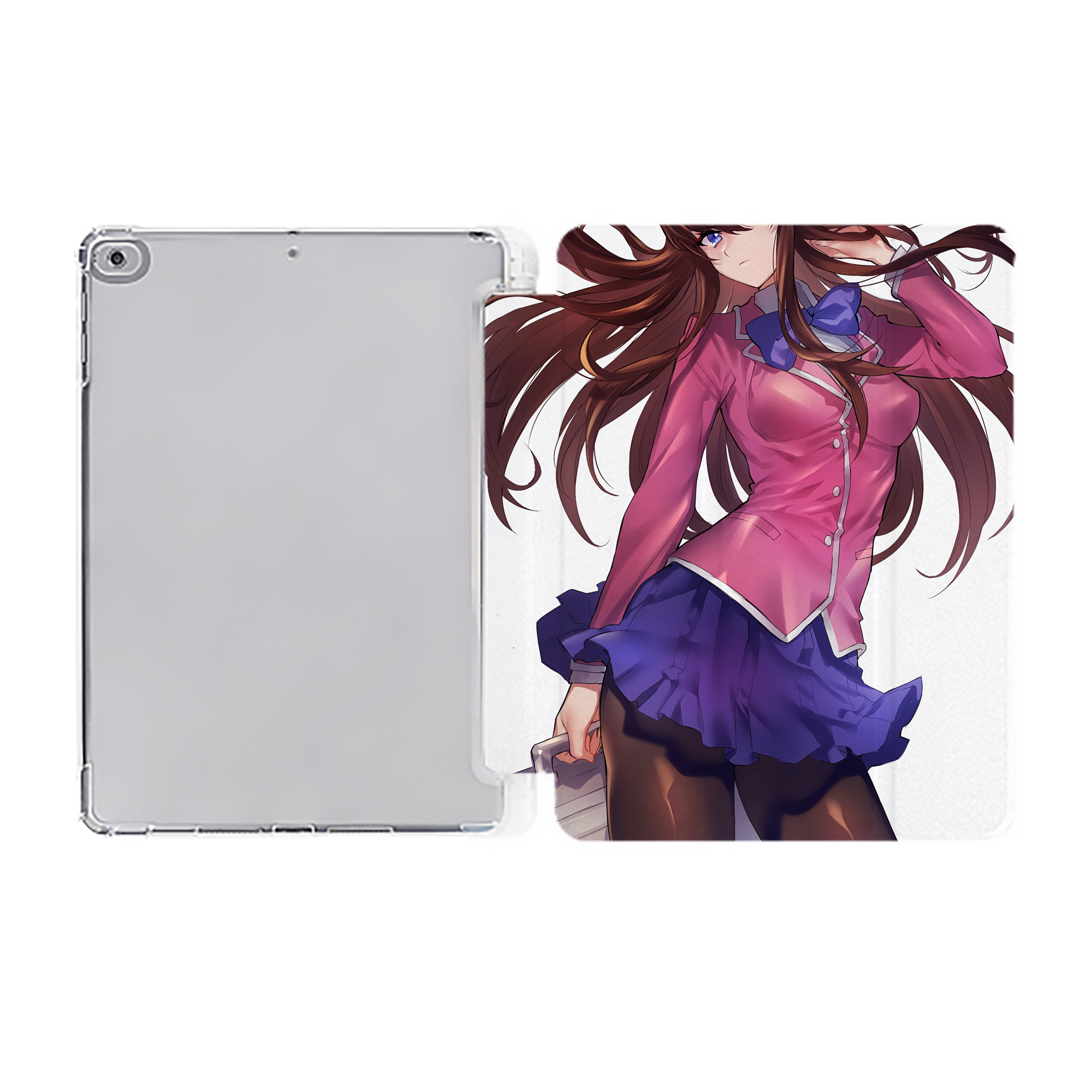 （画像用） 遊☆戯☆王 Yu-Gi-Oh! IPad ケース ペン収納付き 三つ折りスタンド PUレザー×シリコン 対応機種9.5/10.5/10.9インチ